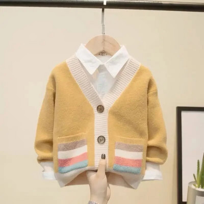 пуловер за момче, пролет, есен, плетена жилетка, пуловер, бебешки детски дрехи, пуловери за момчета, момичета, детски дрехи, зимни дрехи