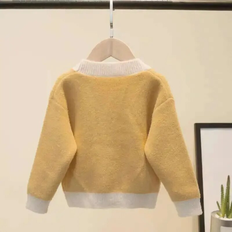 kisfiú pulóver tavaszi ősz Kötött Kardigán Pulóver Baba Gyermekruházat Fiúk Lányok Pulóverek Gyerekek Téli ruhák