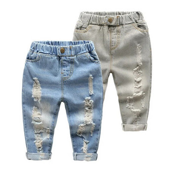 Αγόρια κοριτσάκι τρύπα Τζιν παντελόνι εξαιρετικής ποιότητας βαμβακερό Νέος ελεύθερος χρόνος παιδικό παντελόνι μωρό νήπιο Άνετα παιδικά ρούχα Παιδιά