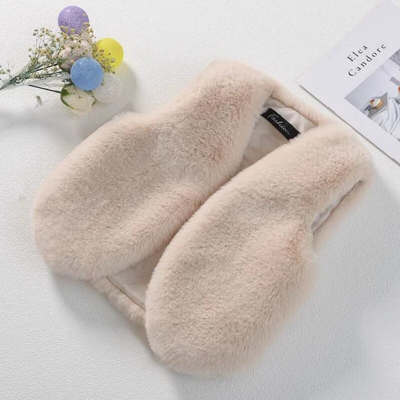 Kūdikių mergaičių dirbtinio kailio liemenės apranga Kalėdinės žiemos vaikų liemenės vaikams šiltas paltas kūdikiams be rankovių paltas drabužiai viršutiniai drabužiai