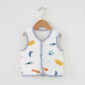 Nou-născuți Băieți și Fete Tank Top Bumbac Confortabil și Cald Imprimare Desene Animate Bebeluș Primăvară și Toamnă