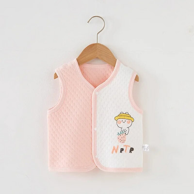 Nou-născuți Băieți și Fete Tank Top Bumbac Confortabil și Cald Imprimare Desene Animate Bebeluș Primăvară și Toamnă