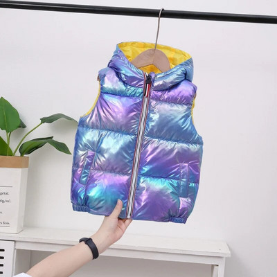 Fete Băieți Copii Copii Gilet Vest Vestă 2022 Roz Cald Plus Gros Iarna Toamnă Jachetă în aer liber Cardigan Haine pentru copii