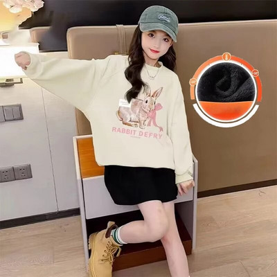 Îmbrăcăminte pentru copii Pulover pentru fete primăvară și toamnă haine noi de toamnă pentru copii cu mâneci lungi pentru fetițe, toamnă largi, la modă