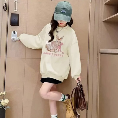 Îmbrăcăminte pentru copii Pulover pentru fete primăvară și toamnă haine noi de toamnă pentru copii cu mâneci lungi pentru fetițe, toamnă largi, la modă