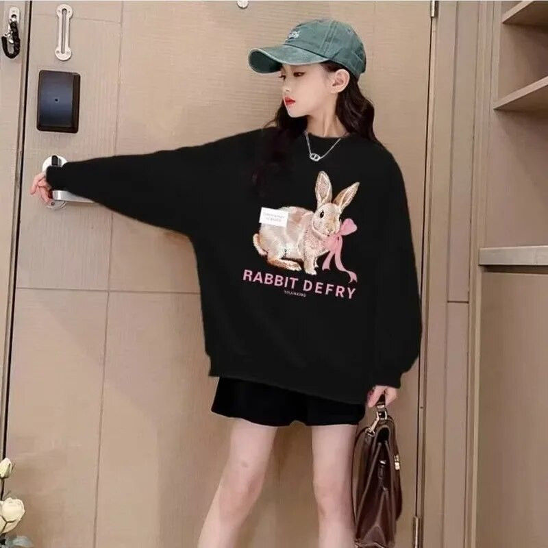 Îmbrăcăminte pentru copii Pulover pentru fete primăvară și toamnă haine noi de toamnă pentru copii cu mâneci lungi pentru fetițe, toamnă largi, la modă