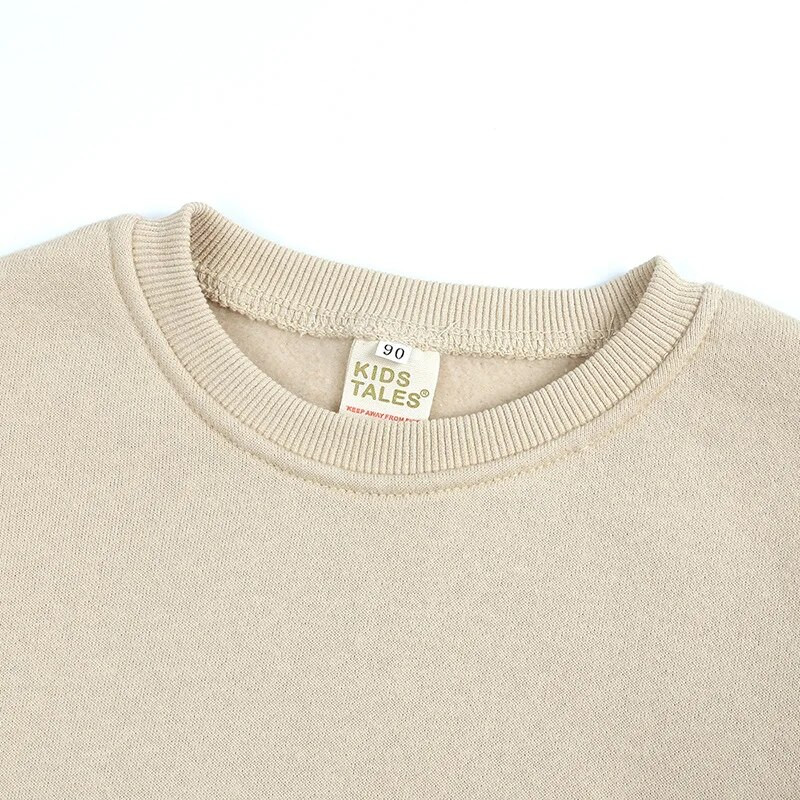 Jesen Zima Osnovne dječje odjeće za dječake i djevojčice, topla gornja odjeća od flisa, jednobojna majica, gornji dijelovi za djecu, jakna, pulover