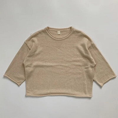 Pletena pletena odjeća za djecu Dječaci Djevojčice Pulover na pruge Jesen Proljeće Dječji pleteni pulover džemperi