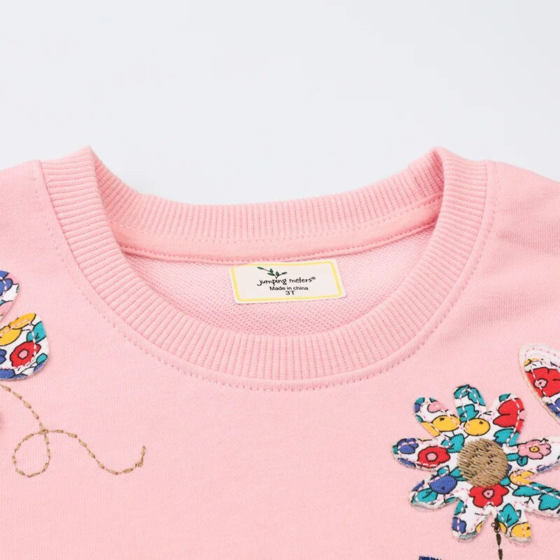 Hanorac pentru copii Fluture flori cu mânecă lungă Haine pentru copii Hanorac pentru fete pentru 2 până la 7 ani Pulovere pentru copii