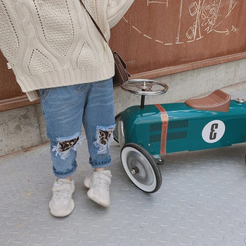 Παιδικά παντελόνια 2023 Φθινόπωρο Νέα Κορεάτικη Έκδοση Νέο Κοριτσίστικο τζιν σε ιαπωνικό στυλ τρισδιάστατης κοπής casual ίσιο τζιν