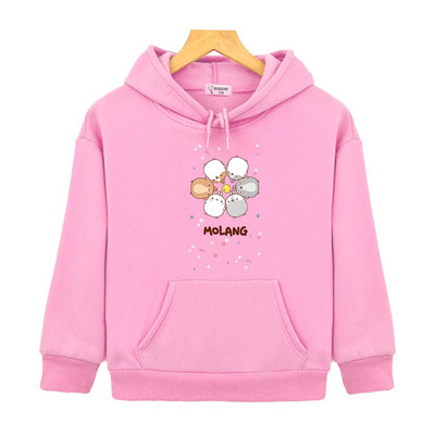 Molang i Piupiu majice s kapuljačom za tinejdžerice Dječje majice sa slatkim zečevima Kawaii puloveri Anime proljeće Dječja odjeća za dječake