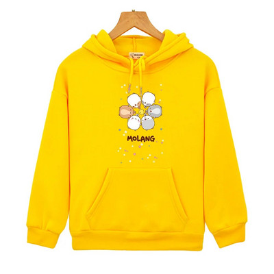 Molang i Piupiu majice s kapuljačom za tinejdžerice Dječje majice sa slatkim zečevima Kawaii puloveri Anime proljeće Dječja odjeća za dječake
