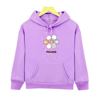 Molang i Piupiu majice s kapuljačom za tinejdžerice Dječje majice sa slatkim zečevima Kawaii puloveri Anime proljeće Dječja odjeća za dječake