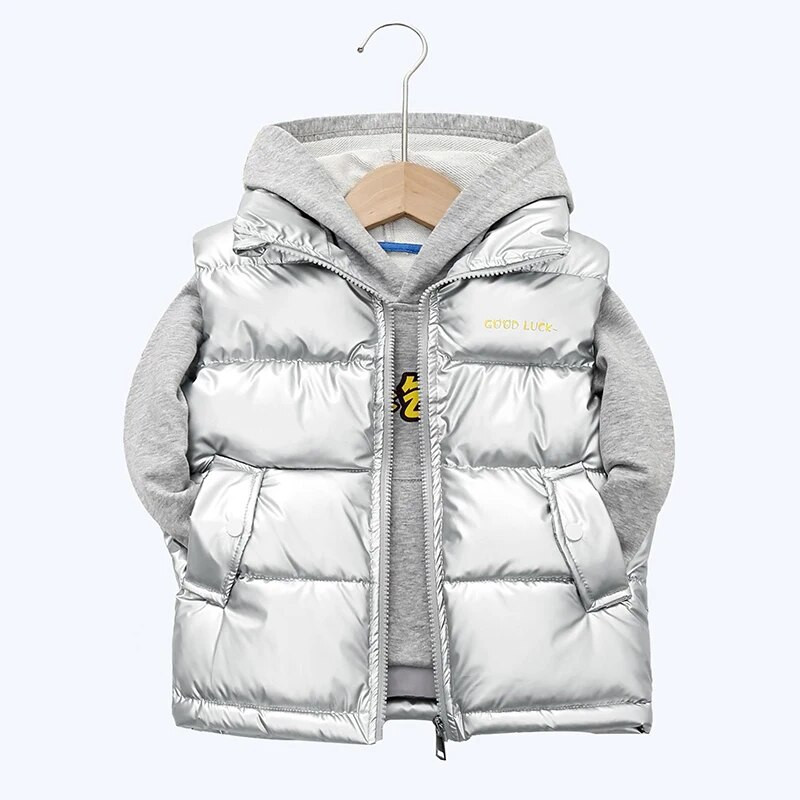 Jesen Zima Dječji prsluk Modna jakna bez rukava za djevojčice Dječaci Pamučni prsluk Kaputi Dječja gornja odjeća Odjeća 3-10 godina