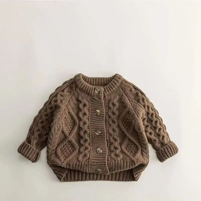 Moda Bebeluș Fetă Băiat Tricot Cardigan Sugar Copil Copil Pulover Toamnă Iarnă Primăvară Tricoturi Palton Haine pentru bebeluși 1 3 5 6A