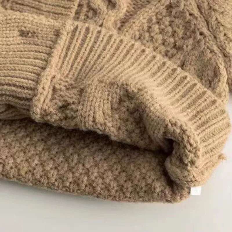 Mados Kūdikių Mergaitės Berniuko megztinis megztinis kūdikiams kūdikiams megztinis Rudens žiemos pavasario trikotažo paltas Kūdikių drabužėliai 1 3 5 6Y