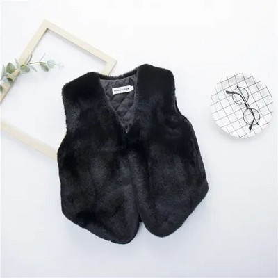 Μόδα για κορίτσια χειμώνα Faux Fur Γιλέκο Bay Παιδικά Εξωτερικά Ενδύματα Βρεφικό Ζεστό Γιλέκο Μικρό Κορίτσι Φθινοπωρινά Ρούχα Παλτό Μπουφάν