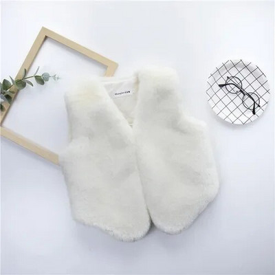 Μόδα για κορίτσια χειμώνα Faux Fur Γιλέκο Bay Παιδικά Εξωτερικά Ενδύματα Βρεφικό Ζεστό Γιλέκο Μικρό Κορίτσι Φθινοπωρινά Ρούχα Παλτό Μπουφάν