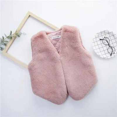 Μόδα για κορίτσια χειμώνα Faux Fur Γιλέκο Bay Παιδικά Εξωτερικά Ενδύματα Βρεφικό Ζεστό Γιλέκο Μικρό Κορίτσι Φθινοπωρινά Ρούχα Παλτό Μπουφάν