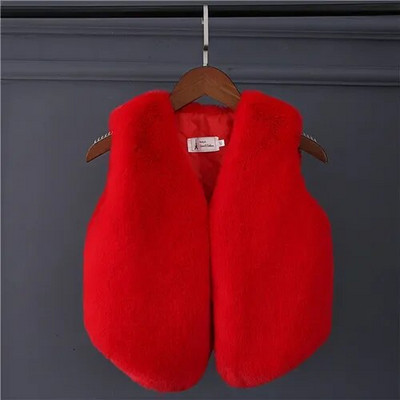 Μόδα για κορίτσια χειμώνα Faux Fur Γιλέκο Bay Παιδικά Εξωτερικά Ενδύματα Βρεφικό Ζεστό Γιλέκο Μικρό Κορίτσι Φθινοπωρινά Ρούχα Παλτό Μπουφάν