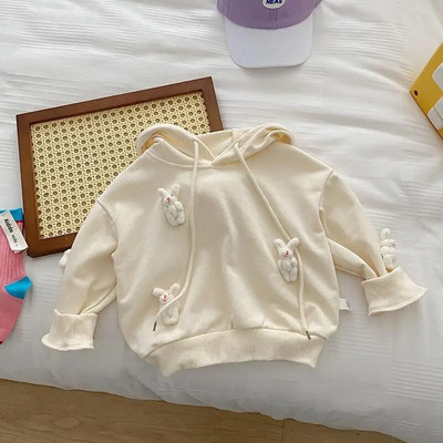 Hanorace cu iepuraș de desene animate de toamnă pentru copil, fetiță, copii, haine din bumbac, primăvară, fete, hanorace, pulover pentru copii, 1-6 ani