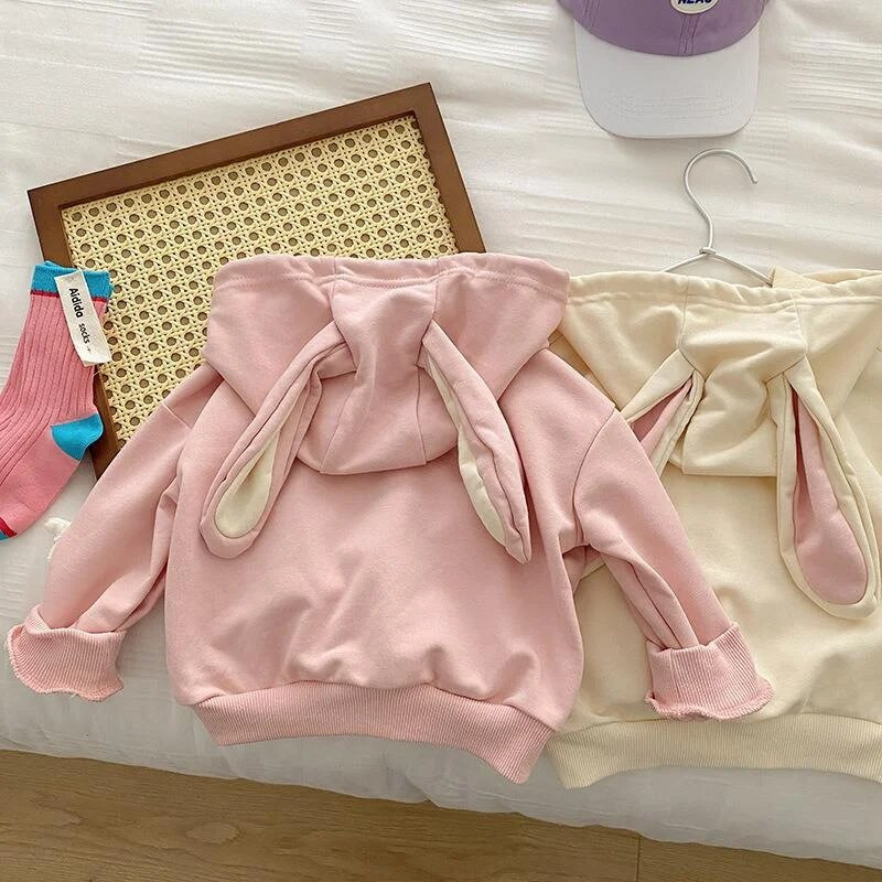 Hanorace cu iepuraș de desene animate de toamnă pentru copil, fetiță, copii, haine din bumbac, primăvară, fete, hanorace, pulover pentru copii, 1-6 ani