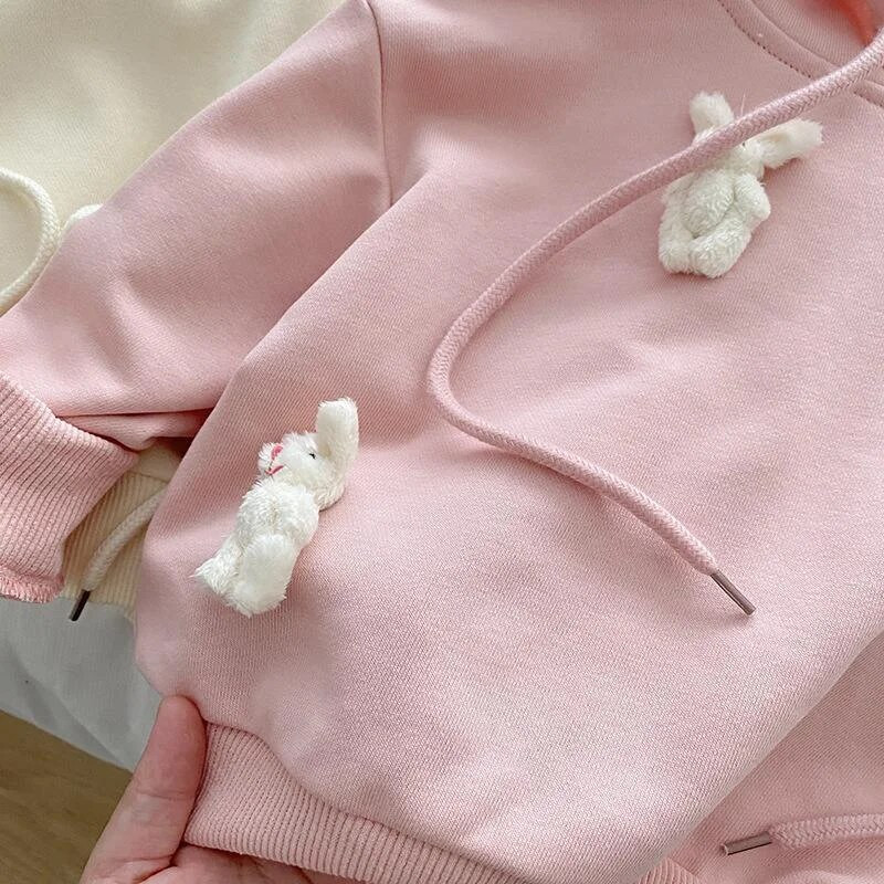 Hanorace cu iepuraș de desene animate de toamnă pentru copil, fetiță, copii, haine din bumbac, primăvară, fete, hanorace, pulover pentru copii, 1-6 ani
