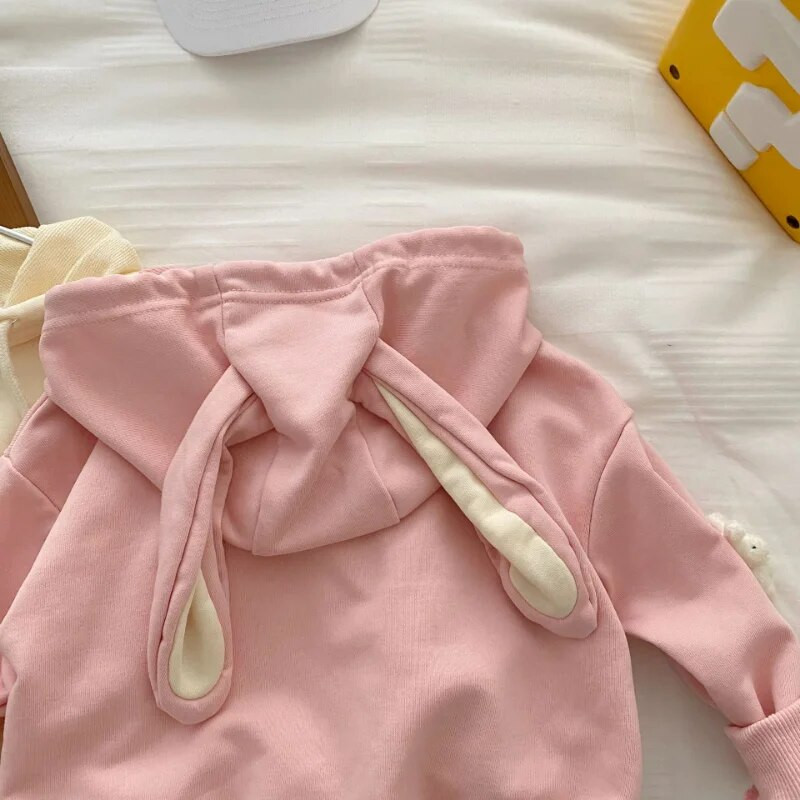 Hanorace cu iepuraș de desene animate de toamnă pentru copil, fetiță, copii, haine din bumbac, primăvară, fete, hanorace, pulover pentru copii, 1-6 ani