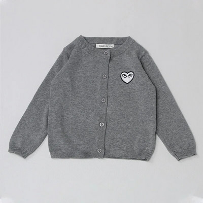 Pulover tricotat jachetă cardigan Sweet love heart imprimat băieți fete 0-7 ani Beibei primăvară toamnă modă sport îmbrăcăminte copii