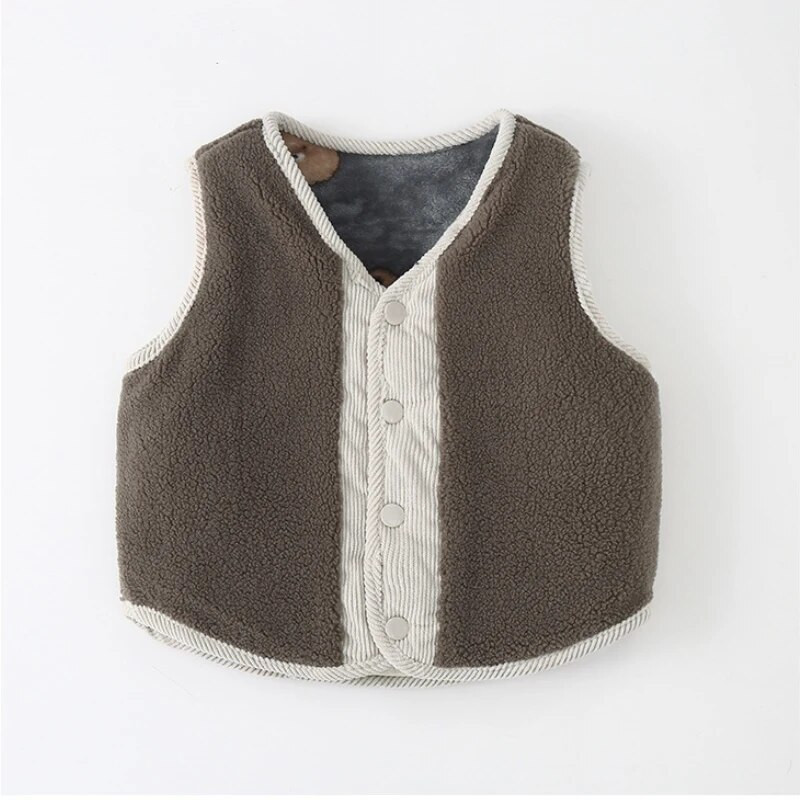 2023, toamnă iarnă, ocazional, jachetă caldă, maiou pentru băieți și fete 1-7 ani, Beibei, versiunea coreeană, la modă, haine pentru copii