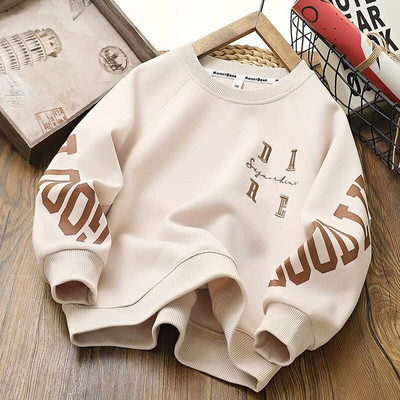 Nova jesenska velika dječja majica Proljetni dječaci Djevojčice Puloveri dugih rukava Dječja pamučna sportska odjeća Ležerna gornja odjeća 4-14 godina