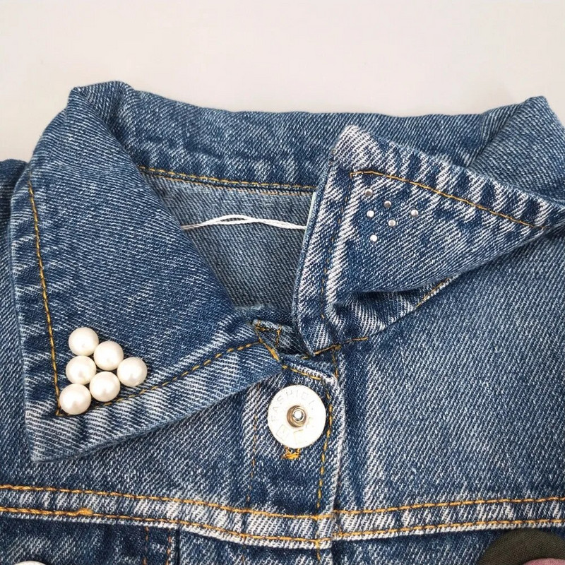 1-10T Dječji traper prsluk Babe Jeans jakna Ležerna gornja odjeća Dječja odjeća Proljeće Jesen Bebe odjeća Dječji prsluci Toldder Topovi