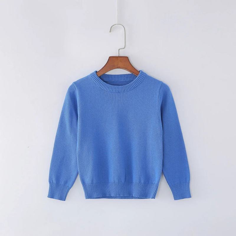 2023 m. rudens kūdikių berniukų megztiniai mergaičių megztiniai su kakleliu vaikiški megztiniai žiemai megzti apatiniai berniukų apatiniai drabužiai džemperiai Vetement Enfant