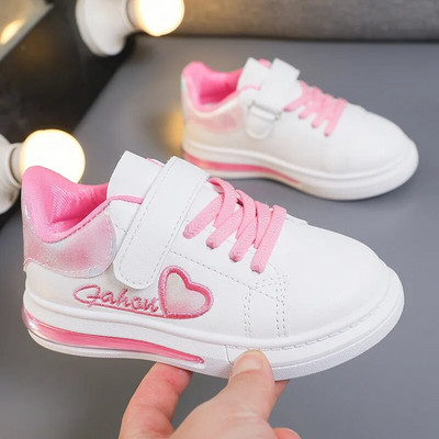 Gyerekcipő Lány Kis fehér Cipők Új bőr Egyszemélyes Cipők Fiú Sokoldalú Cipők Cipő Divat Puha Talpú Alkalmi cipők Zapatillas