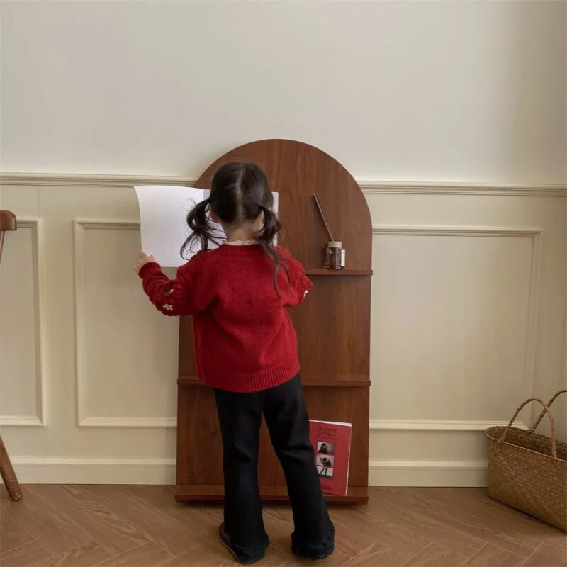 Copii Fete Broderie Cardigan Pulovere Palton Primăvară Toamnă Bebeluș Manecă Lungă Tinuta Bumbac Jachetă Copii Tricotate Topuri Îmbrăcăminte