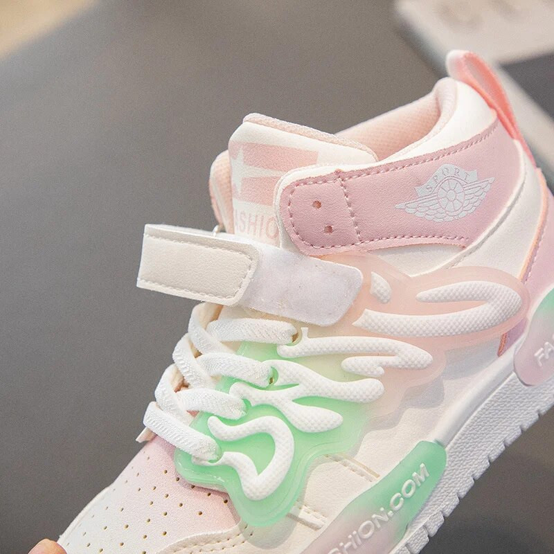 Pantofi noi pentru copii, cu literă drăguță, pantofi de prințesă pentru fete, talpă moale pentru bebeluși, pantofi sport multicolori casual, pantofi Niña mărime 26-37