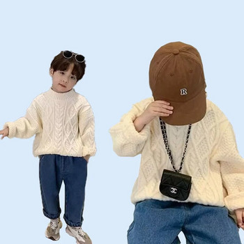 Детски дрехи Мъжки и дамски пуловери Пуловери за пролетта и есента Облекло Детски плетен пуловер Бебешко горнище Стилно