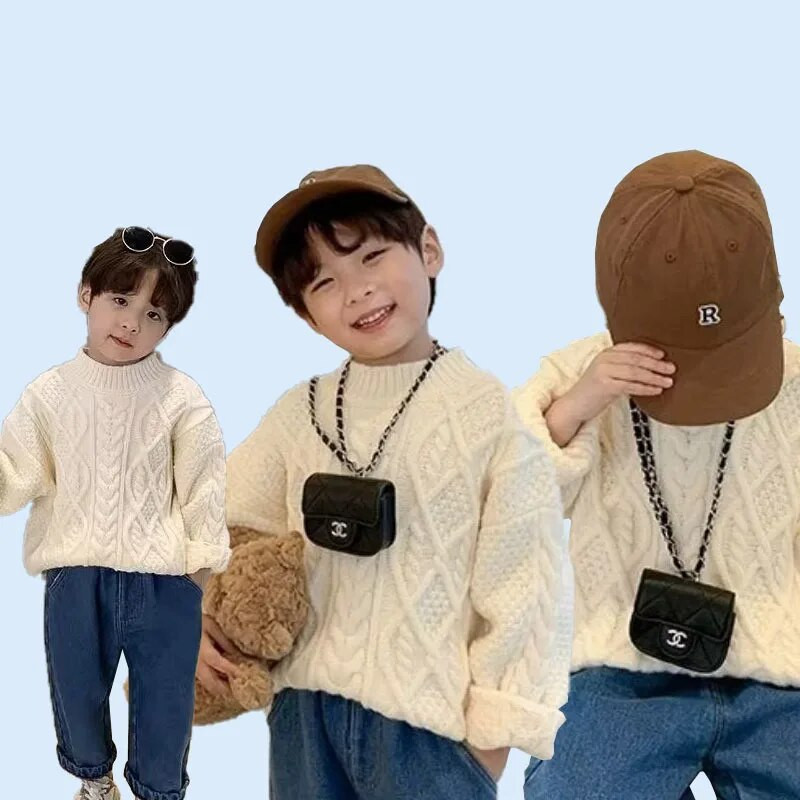 Dječja odjeća Muški i ženski puloveri Džemperi za proljeće i jesen Nosite dječje pletene pulovere Baby Top Stylish