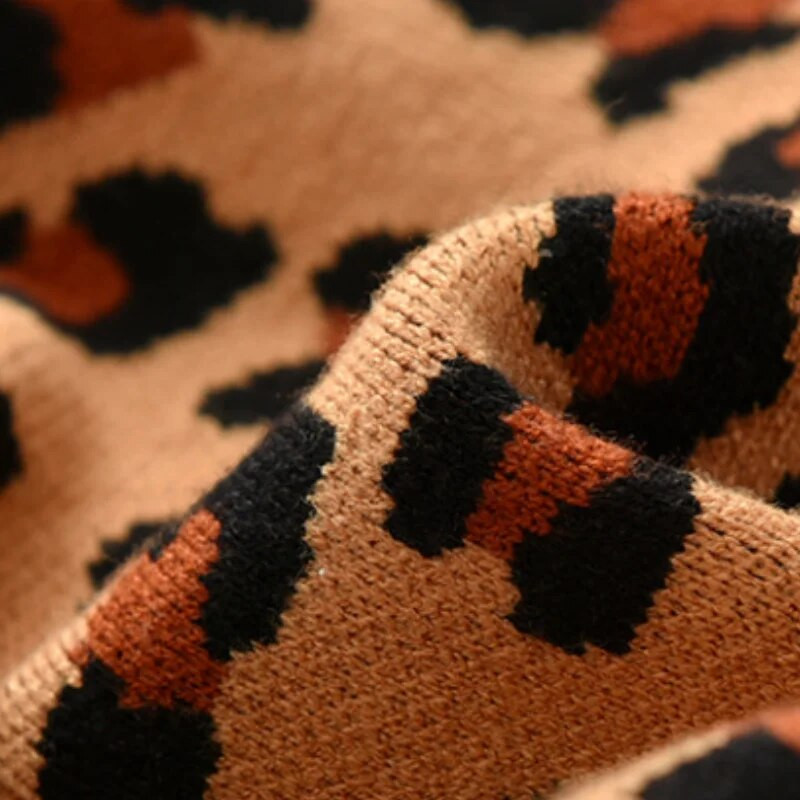 Megztas megztinis berniukui mergaitei 100 % medvilnės rudens žiemos pavasario kūdikių megztinis leopardinis megztinis kūdikių vilnos megztiniai drabužiai