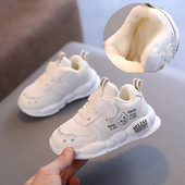 Dječje pamučne cipele Zimska cipela za djevojčice Dječje tople plišane ležerne tenisice Cipela za malu djecu Dječja cipela za djevojčice Vodootporne Tenis Zapatillas