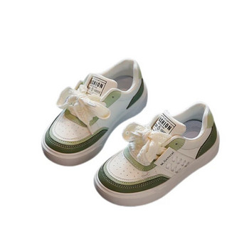 Детски маратонки Есенни нови обувки с връзки за момчета Детски обувки с мека подметка Неплъзгащи се ежедневни обувки Универсални дишащи обувки за момичета