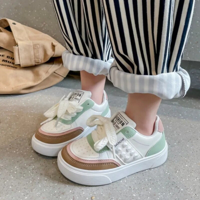 Dječje tenisice, nove jesenske cipele na vezanje za dječake, dječje cipele s mekim potplatom, neklizajuće, ležerne cipele, svestrane prozračne cipele za djevojčice