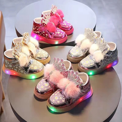 zapatillas LED светлина Детски светещи обувки Есенни нови детски маратонки Момче Обувки за скейт Момичета Ежедневни обувки Детски обувки zapatos niña
