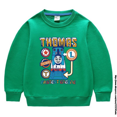 THOMAS Moda Bebeluși Băieți Hanorace Bumbac Imprimat Haine pentru copii Mâneci lungi Fete Pulover Topuri Cadou de aniversare