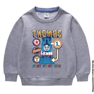 THOMAS Moda Bebeluși Băieți Hanorace Bumbac Imprimat Haine pentru copii Mâneci lungi Fete Pulover Topuri Cadou de aniversare