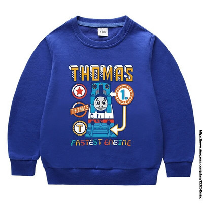 THOMAS Moda Bebeluși Băieți Hanorace Bumbac Imprimat Haine pentru copii Mâneci lungi Fete Pulover Topuri Cadou de aniversare