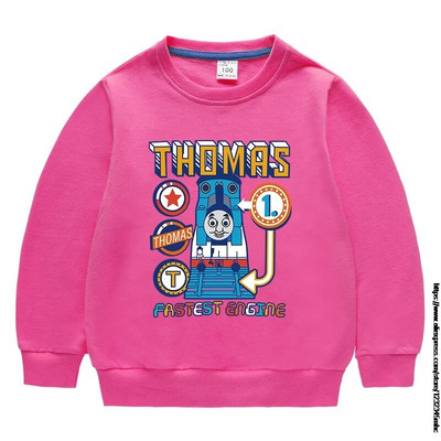 THOMAS Moda Bebeluși Băieți Hanorace Bumbac Imprimat Haine pentru copii Mâneci lungi Fete Pulover Topuri Cadou de aniversare