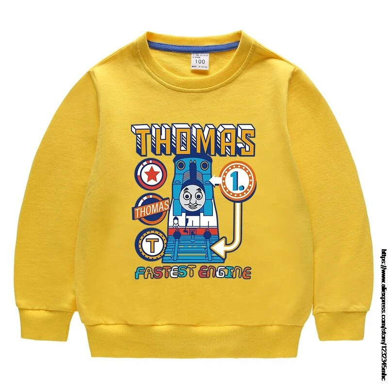 THOMAS Mados berniukų megztiniai Medvilniniai spaudiniai Vaikiški drabužiai ilgomis rankovėmis mergaičių megztiniai džemperiai Gimtadienio dovana