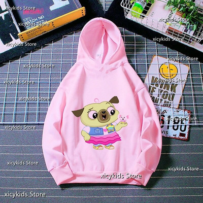 Dukserice s kapuljačom za slatke djevojke Smiješne animacije Crtani ispisi čipsa i krumpira Dječja majica s kapuljačom Jesen Zima Dugih rukava Slatka majica s kapuljačom za bebe