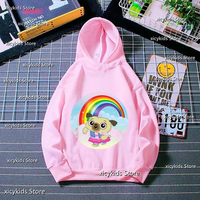 Dukserice s kapuljačom za slatke djevojke Smiješne animacije Crtani ispisi čipsa i krumpira Dječja majica s kapuljačom Jesen Zima Dugih rukava Slatka majica s kapuljačom za bebe